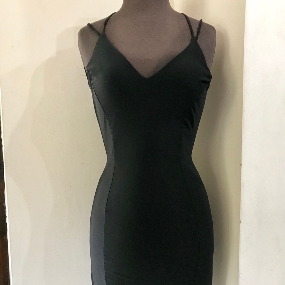 Little Black Backless Dress